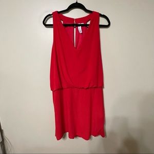 Emma & Michele Red Sleeveless Romper
